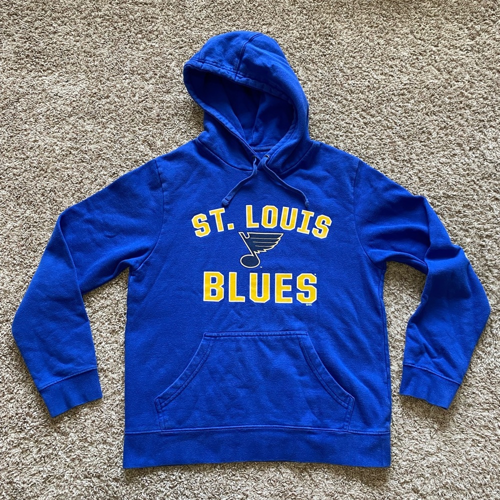 St. Louis Blues Hockey NHL Fanatics Branded Pullover‎ Hoodie Men’s Size MEDIUM